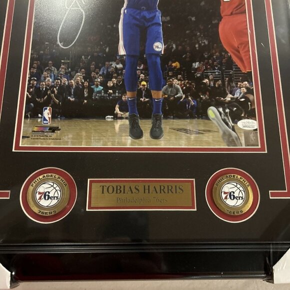 Tobias Harris Autograph Signed Philadelphia 76ers 11x14 Photo Framed JSA - Picture 4 of 4